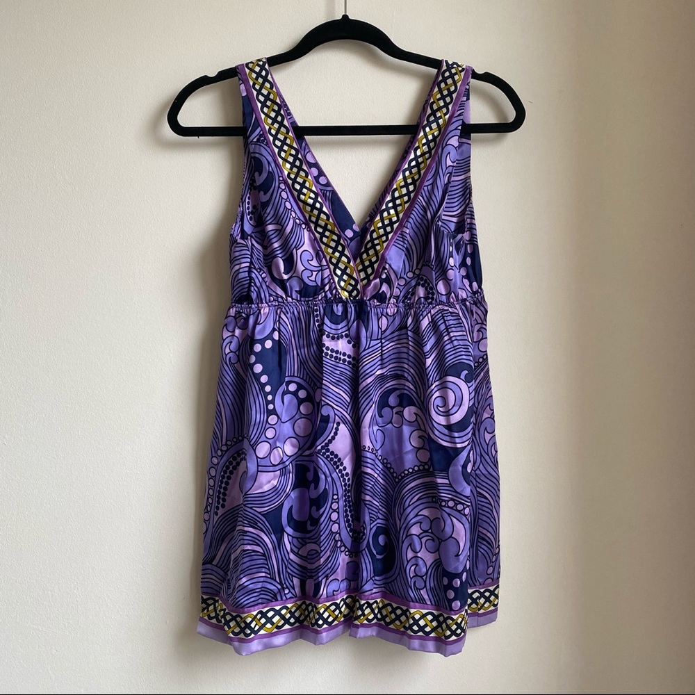 Silk Purple Pattern Tank